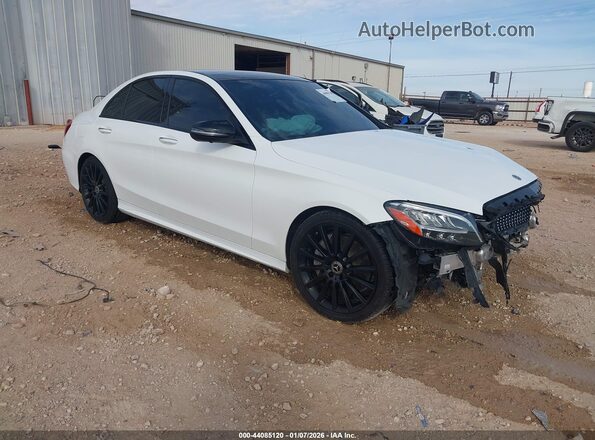 WDDWF8DBXLR540562 2020 MERCEDES-BENZ C-CLASS Белый Передняя правая четверть