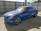 2017 Mercedes-benz C 300 4matic Blue vin: WDDWJ4KB0HF361644