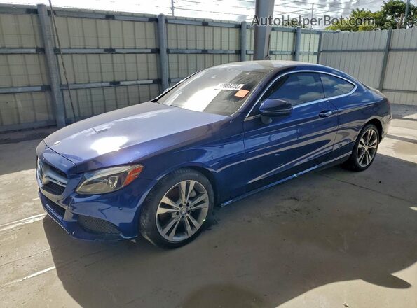 WDDWJ4KB0HF361644 2017 MERCEDES-BENZ C Blue Front left