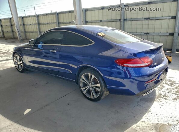 WDDWJ4KB0HF361644 2017 MERCEDES-BENZ C Blue Rear left