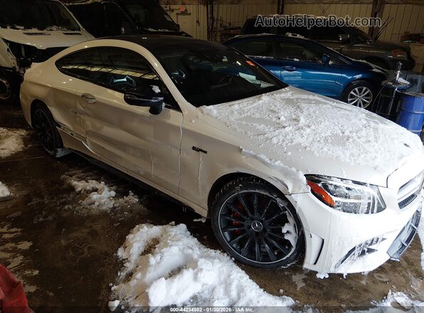 WDDWJ6EB6KF848099 2019 MERCEDES-BENZ AMG C 43 White წინა მარჯვენა
