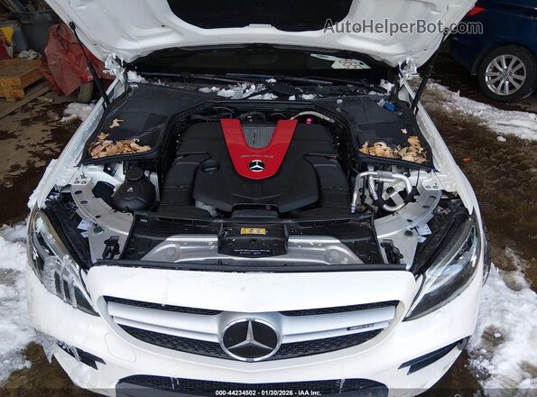 WDDWJ6EB6KF848099 2019 MERCEDES-BENZ AMG C 43 White უკანა ხედი