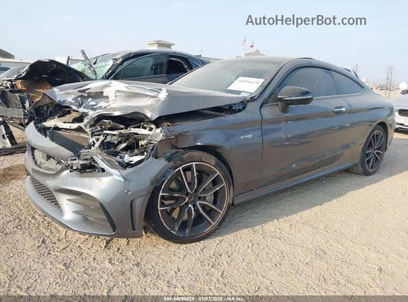 WDDWJ6EB8KF920422 2019 MERCEDES-BENZ AMG C 43 Серый Передняя левая четверть