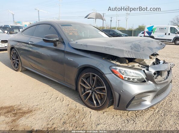WDDWJ6EB8KF920422 2019 MERCEDES-BENZ AMG C 43 Серый Передняя правая четверть