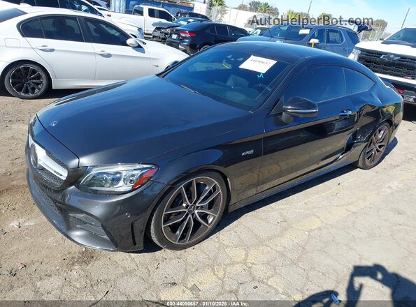 WDDWJ6EBXKF882885 2019 MERCEDES-BENZ AMG C 43 Черный Передняя левая четверть