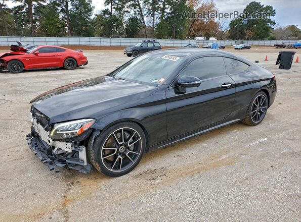 WDDWJ8DB8KF844682 2019 MERCEDES-BENZ C Черный Передняя левая четверть