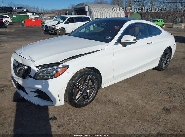 WDDWJ8EB3LF960968 2020 MERCEDES-BENZ C-CLASS Белый Передняя левая четверть