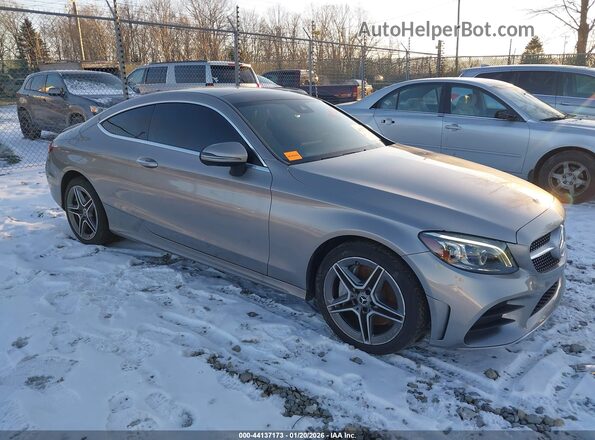 WDDWJ8EB4KF775052 2019 MERCEDES-BENZ C-CLASS Серый Передняя правая четверть