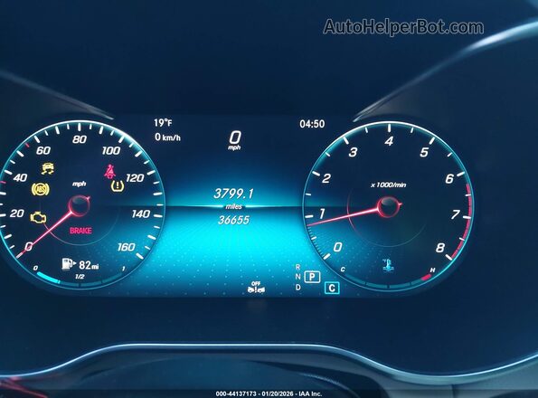WDDWJ8EB4KF775052 2019 MERCEDES-BENZ C-CLASS Серый Вид задних сидений