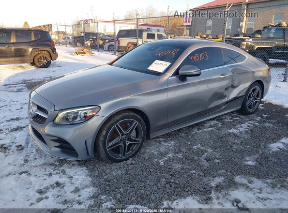 WDDWJ8EB4KF775052 2019 MERCEDES-BENZ C-CLASS Серый Передняя левая четверть