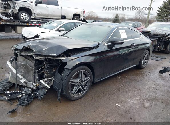 WDDWJ8EBXKF821659 2019 MERCEDES-BENZ C-CLASS Черный Передняя левая четверть