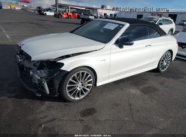 WDDWK6EB8KF801489 2019 MERCEDES-BENZ AMG C 43 White წინა მარცხენა ხედი სამი მეოთხედიდან