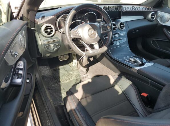 WDDWK6EBXJF748972 2018 MERCEDES-BENZ C Черный Вид панели приборов