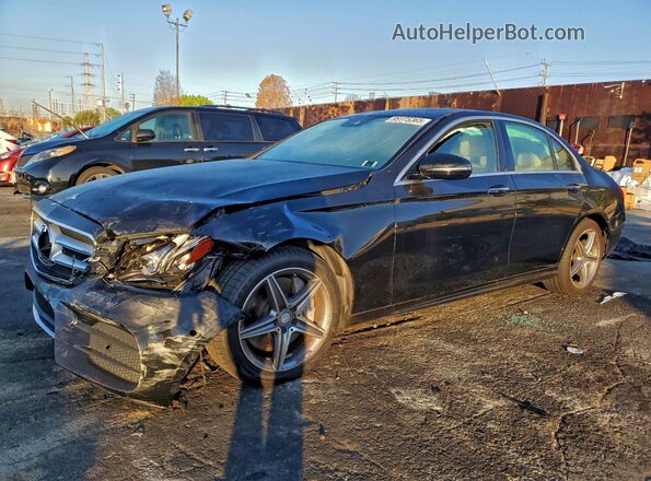 WDDZF4JB1HA021724 2017 MERCEDES-BENZ E Черный Передняя левая четверть