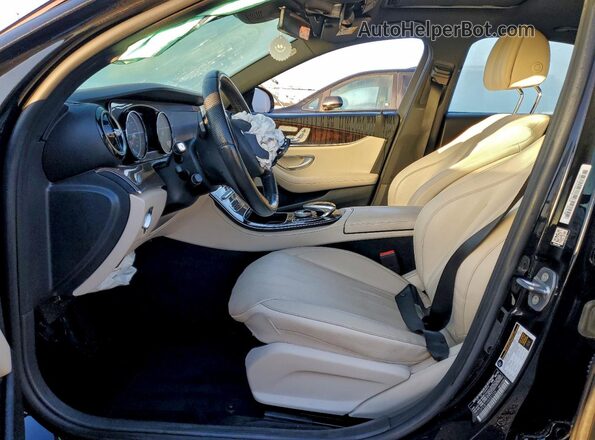 WDDZF4JB1HA021724 2017 MERCEDES-BENZ E Черный Вид салона спереди