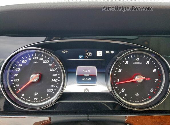 WDDZF4KB2KA646722 2019 MERCEDES-BENZ E Синий Вид щитка приборов