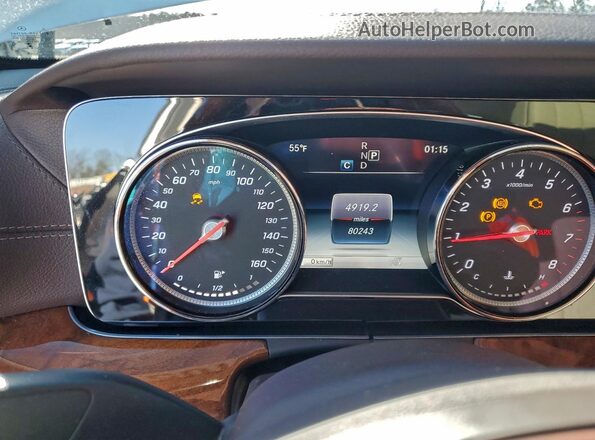 WDDZF4KB5HA077910 2017 MERCEDES-BENZ E Белый Вид щитка приборов