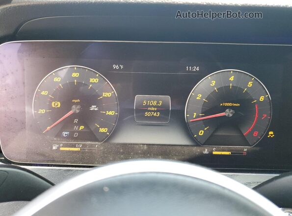 WDDZF8EB1LA732947 2020 MERCEDES-BENZ E Black Vista del cuadro de instrumentos