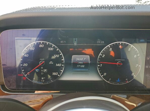 WDDZF8EB9LA754971 2020 MERCEDES-BENZ E Black Вид щитка приладів