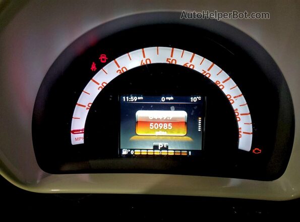 WMEFJ5DA0GK127578 2016 SMART FORTWO Двухцветный Вид щитка приборов