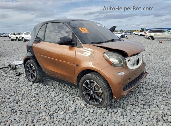 WMEFJ5DA4GK067613 2016 SMART FORTWO Коричневый Передняя правая четверть