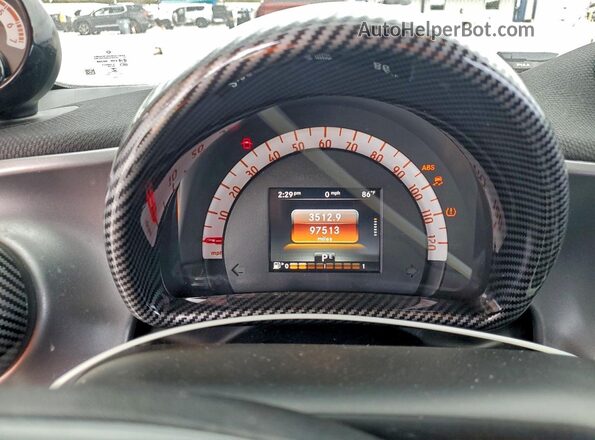 WMEFJ5DA4GK067613 2016 SMART FORTWO Коричневый Вид щитка приборов