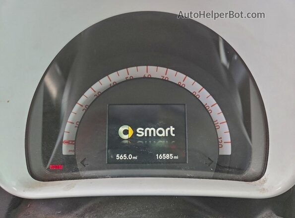 WMEFJ5DA8GK103531 2016 SMART FORTWO Белый Вид щитка приборов