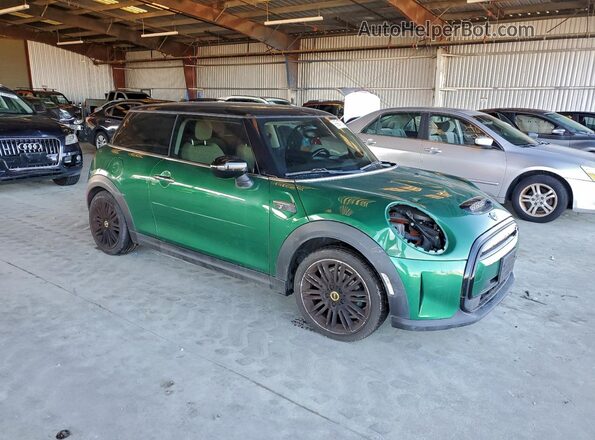 WMW13DJ02N2S08097 2022 MINI COOPER Зеленый Передняя правая четверть
