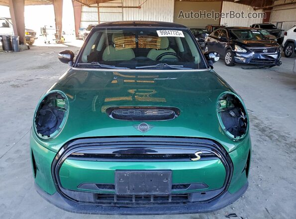 WMW13DJ02N2S08097 2022 MINI COOPER Зеленый Вид спереди