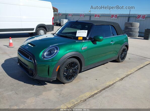 WMW43DL02R3R34441 2024 MINI CONVERTIBLE Зеленый Передняя левая четверть
