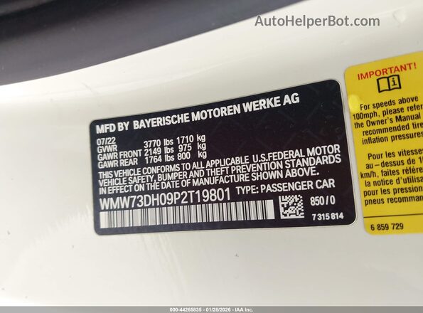 WMW73DH09P2T19801 2023 MINI HARDTOP Yellow Շարժիչի բաժամունքի տեսք