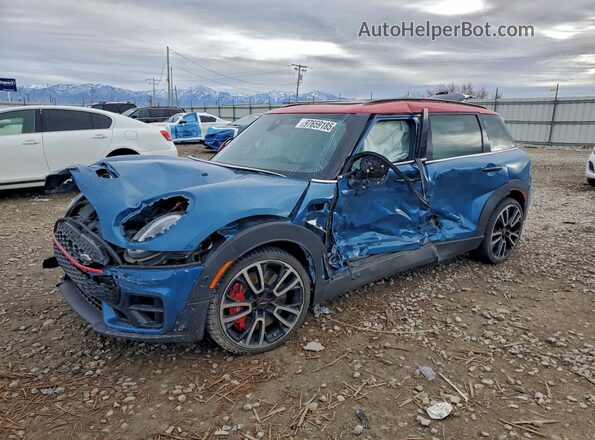WMWJZ9C09N2P70829 2022 MINI COOPER Синий Передняя левая четверть