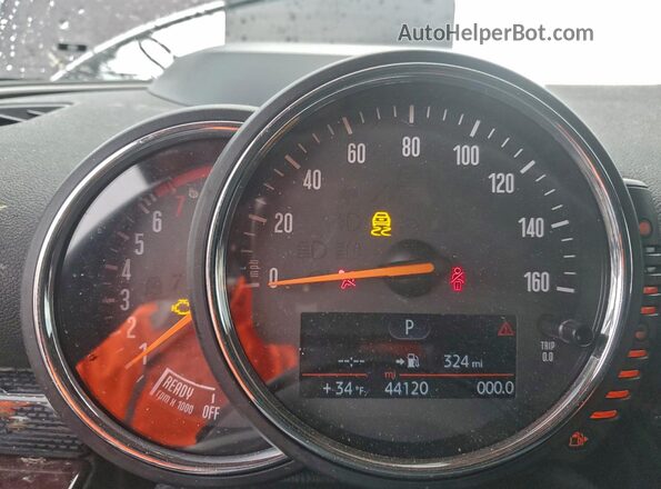 WMWLU5C54H2E83286 2017 MINI COOPER Бордовый Вид щитка приборов