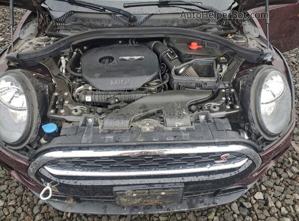 WMWLU5C54H2E83286 2017 MINI COOPER Бордовый Вид задней части салона