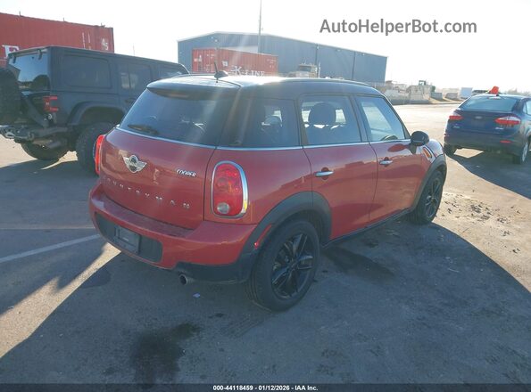 WMWZB3C52GWR48432 2016 MINI COUNTRYMAN Красный Задняя правая четверть