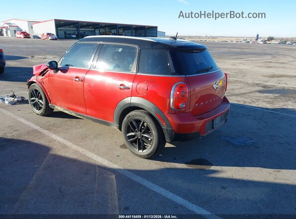 WMWZB3C52GWR48432 2016 MINI COUNTRYMAN Красный Задняя левая четверть