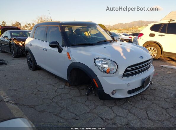 WMWZB3C54GWR48397 2016 MINI COUNTRYMAN Белый Передняя правая четверть