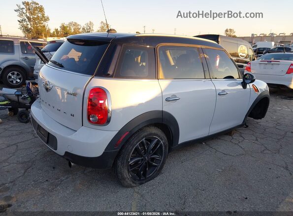 WMWZB3C54GWR48397 2016 MINI COUNTRYMAN Белый Задняя правая четверть