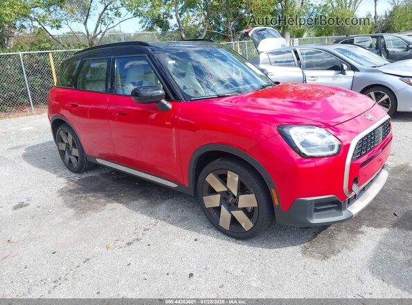 WMZ23GA00S7R09082 2025 MINI COUNTRYMAN Красный Передняя правая четверть