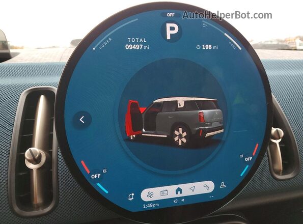 WMZ23GA04S7R84562 2025 MINI COUNTRYMAN Серый Вид щитка приборов