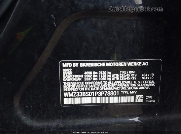 WMZ33BS01P3P78801 2023 MINI COUNTRYMAN Black Շարժիչի բաժամունքի տեսք