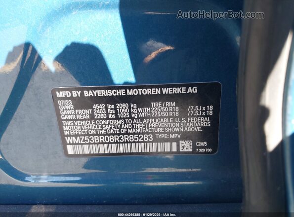 WMZ53BR08R3R85283 2024 MINI COUNTRYMAN Blue Widok komory silnika