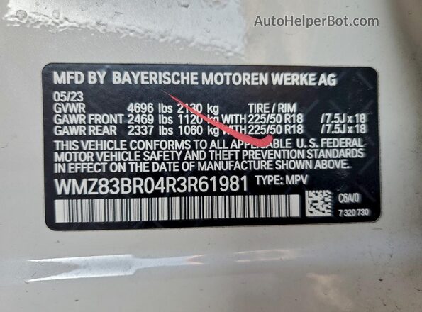 WMZ83BR04R3R61981 2024 MINI COOPER White Widok komory silnika