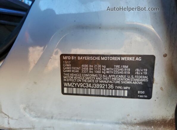 WMZYV9C34J3B92136 2018 MINI COOPER Белый Вид подкапотного пространства