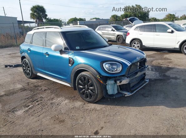 WMZYW7C07L3L84674 2020 MINI COUNTRYMAN Синий Передняя правая четверть