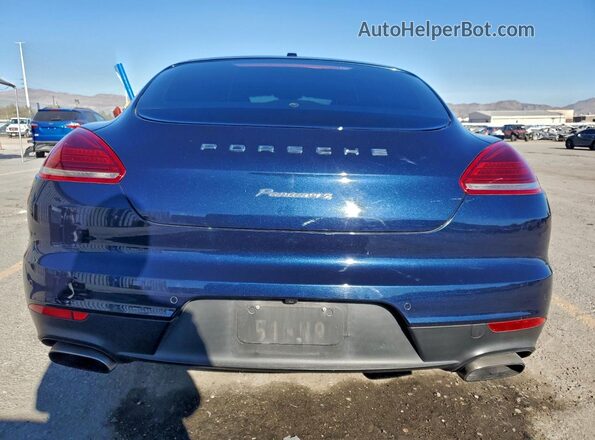 WP0AA2A75GL006166 2016 PORSCHE PANAMERA Blue Widok z tyłu