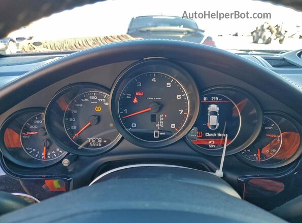 WP0AA2A75GL006166 2016 PORSCHE PANAMERA Blue Widok zestawu wskaźników