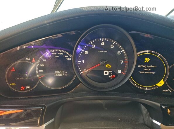 WP0AA2A75LL103779 2020 PORSCHE PANAMERA Черный Вид щитка приборов