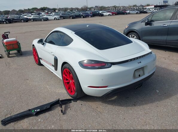 WP0AA2A82JK262240 2018 PORSCHE 718 CAYMAN Белый Задняя левая четверть