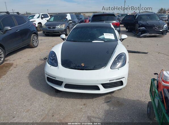 WP0AA2A82JK262240 2018 PORSCHE 718 CAYMAN Белый Вид спереди